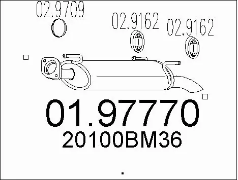 Rear Muffler (01.97770)