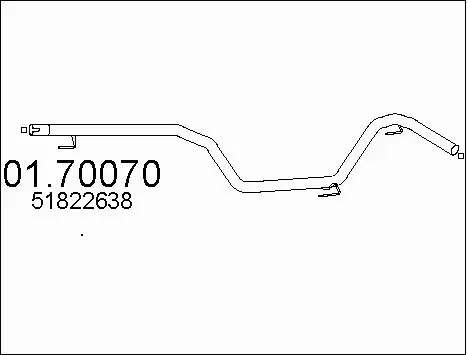 Exhaust Pipe (01.70070)