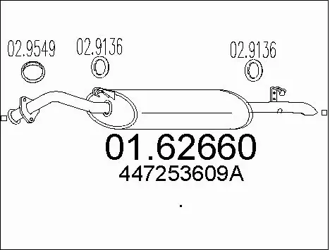Rear Muffler (01.62660)
