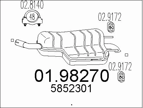 Rear Muffler (01.98270)