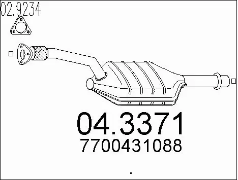 Catalytic Converter (04.3371)