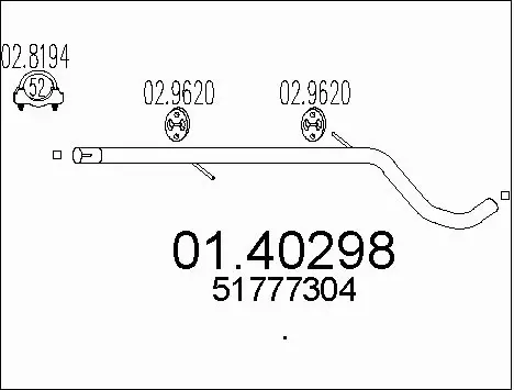 Exhaust Pipe (01.40298)