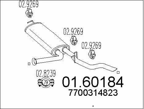 Rear Muffler (01.60184)