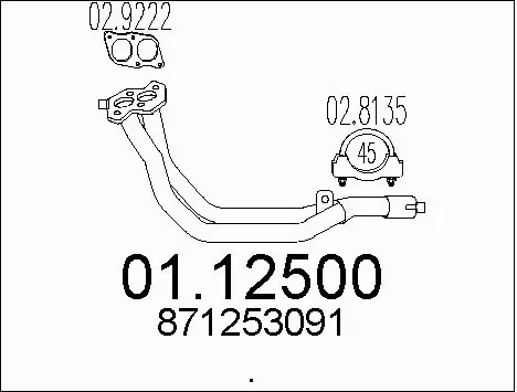 Exhaust Pipe (01.12500)