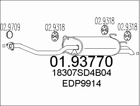 Rear Muffler (01.93770)
