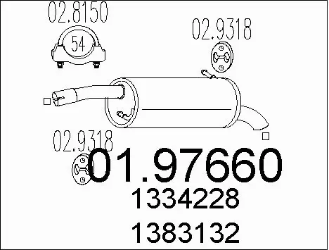 Rear Muffler (01.97660)