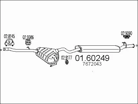Rear Muffler (01.60249)