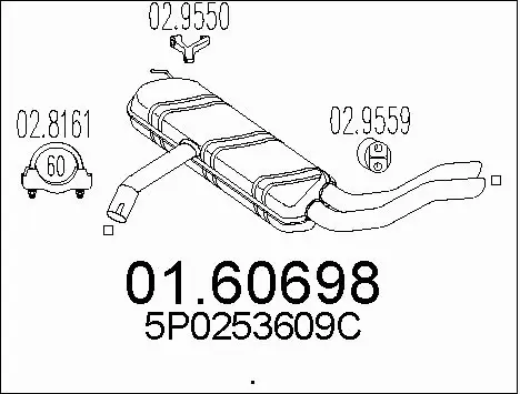 Rear Muffler (01.60698)