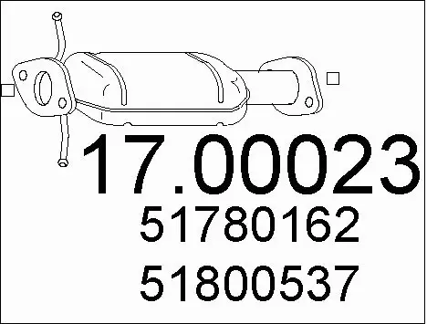 Soot/Particulate Filter, exhaust system (17.00023)