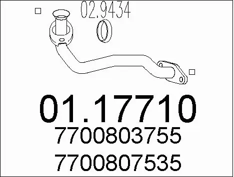 Exhaust Pipe (01.17710)
