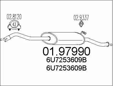 Rear Muffler (01.97990)