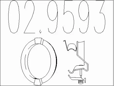 Rubber Buffer, muffler (02.9593)