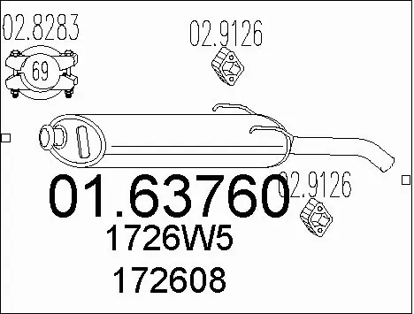 Rear Muffler (01.63760)