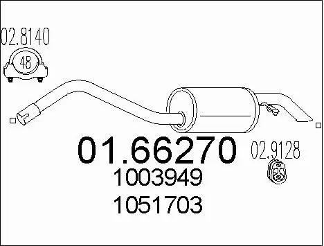 Rear Muffler (01.66270)