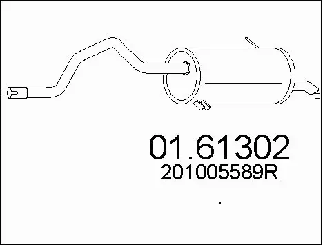 Rear Muffler (01.61302)