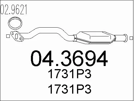Catalytic Converter (04.3694)