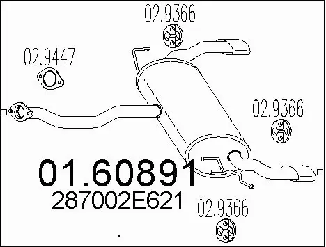 Rear Muffler (01.60891)