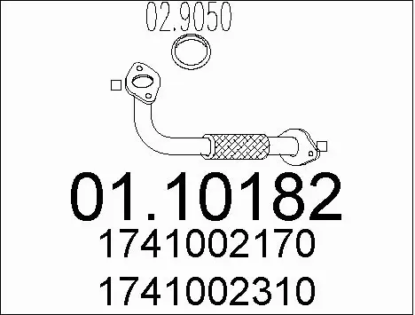 Exhaust Pipe (01.10182)