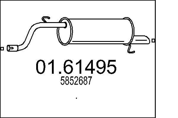 Rear Muffler (01.61495)
