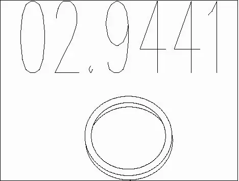 Seal Ring, exhaust pipe (02.9441)