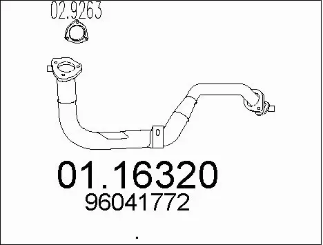 Exhaust Pipe (01.16320)