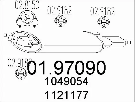 Rear Muffler (01.97090)