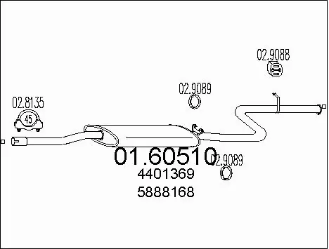 Rear Muffler (01.60510)