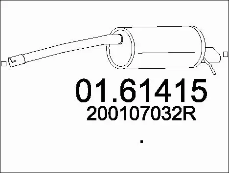 Rear Muffler (01.61415)