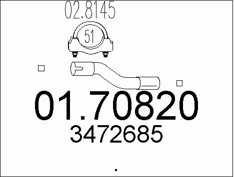 Exhaust Pipe (01.70820)