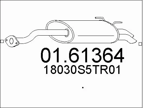Rear Muffler (01.61364)