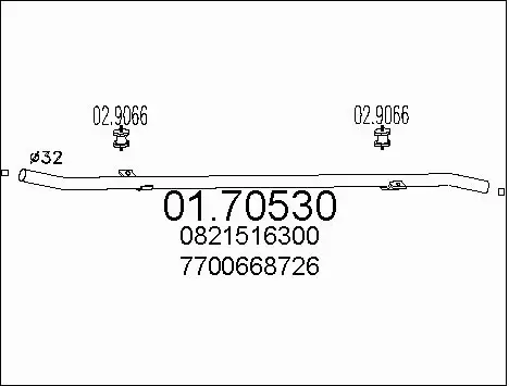 Exhaust Pipe (01.70530)