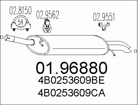 Rear Muffler (01.96880)