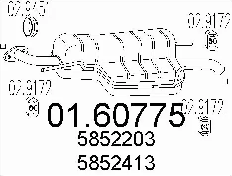 Rear Muffler (01.60775)