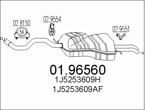 Rear Muffler (01.96560)