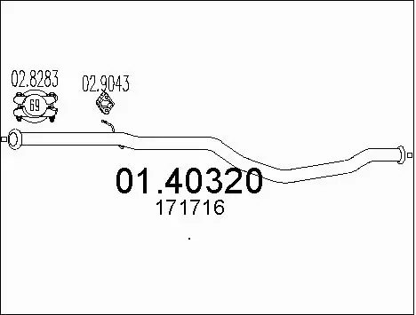 Exhaust Pipe (01.40320)