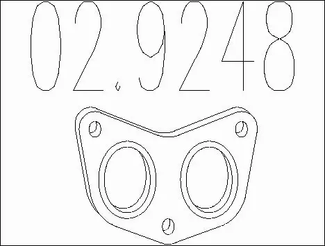 Gasket, exhaust pipe (02.9248)