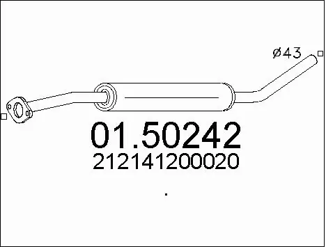 Centre Muffler (01.50242)
