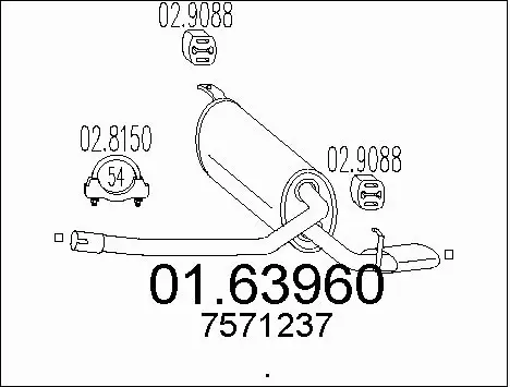 Rear Muffler (01.63960)