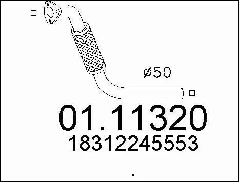 Exhaust Pipe (01.11320)