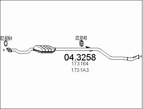 Catalytic Converter (04.3258)