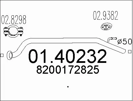 Exhaust Pipe (01.40232)