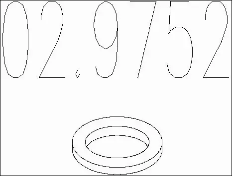 Seal Ring, exhaust pipe (02.9752)