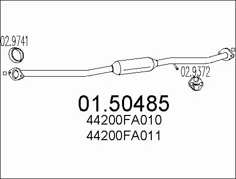 Centre Muffler (01.50485)