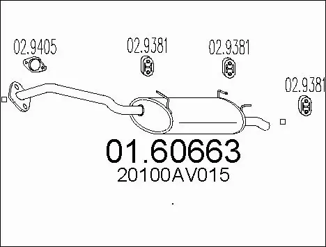 Rear Muffler (01.60663)