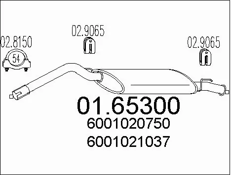Rear Muffler (01.65300)