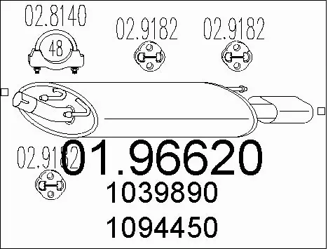 Rear Muffler (01.96620)