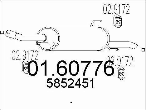 Rear Muffler (01.60776)