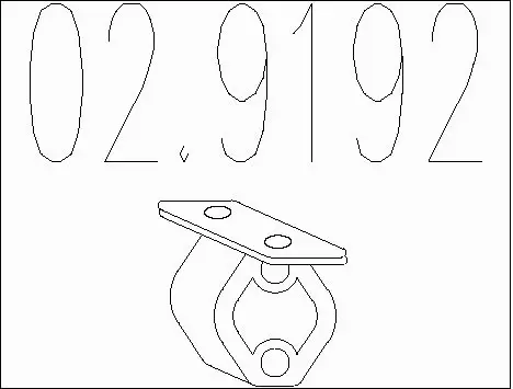 Rubber Buffer, muffler (02.9192)