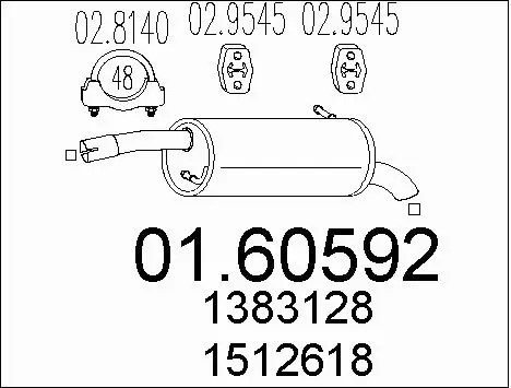 Rear Muffler (01.60592)