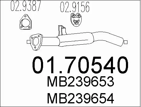Exhaust Pipe (01.70540)